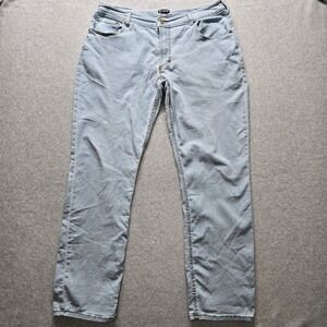 Origin Delta 68 Legit Fit Jeans Mens 38x34 Light Wash Blue Made in USA Stretch